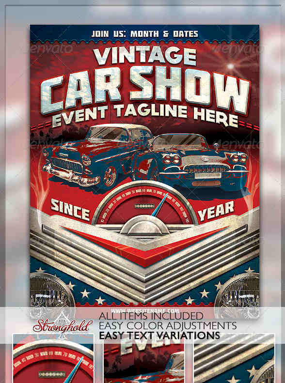 convertible-car-show-flyer