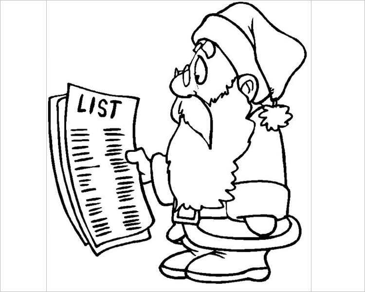 download-christmas-santa-checking-very-long-list