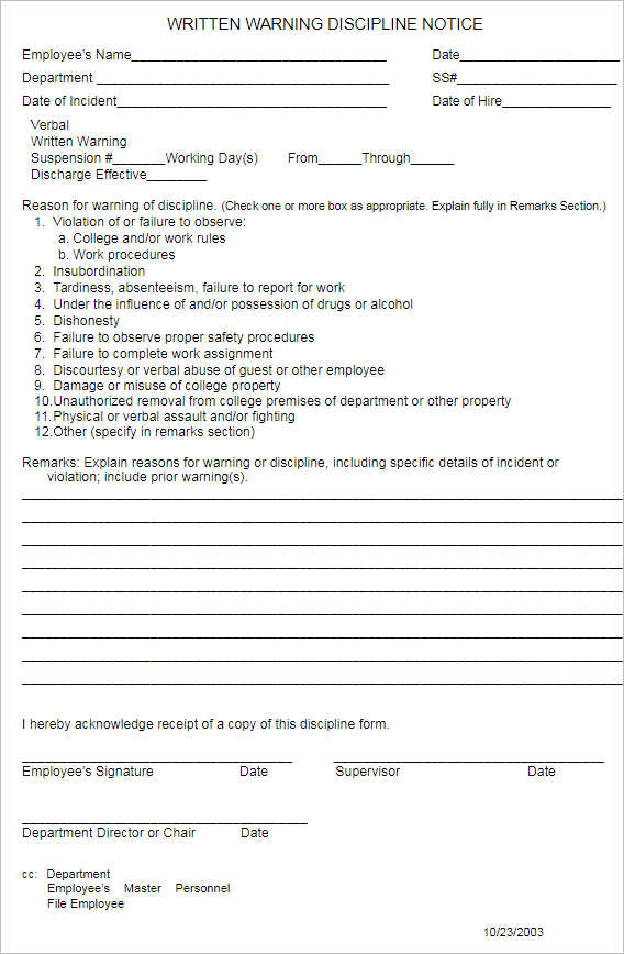 employee-warninig-discipline-notice-form-template