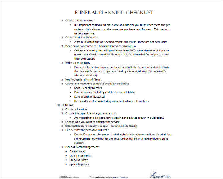 funeral-planning-checklist-form