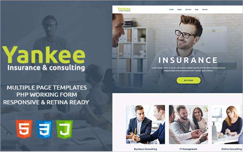 Insurance & Consulting HTML Template