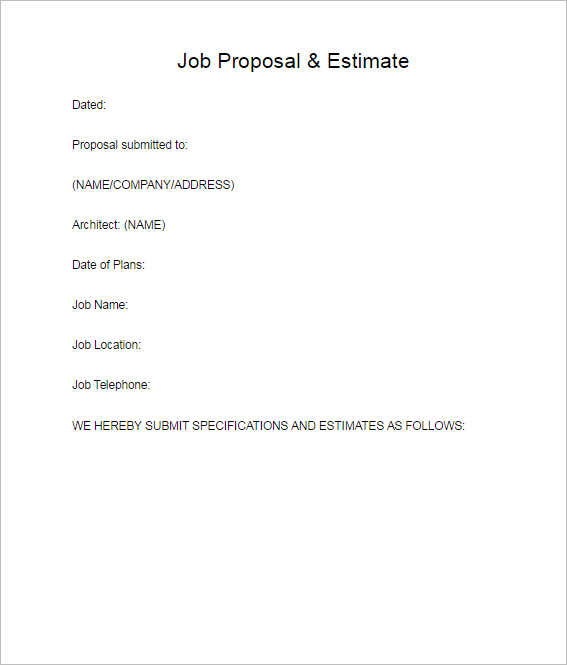 Business Proposal Template Free Word, PDF, PPT, Doc Formats