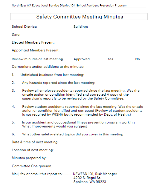 Meeting Minutes Template Doc