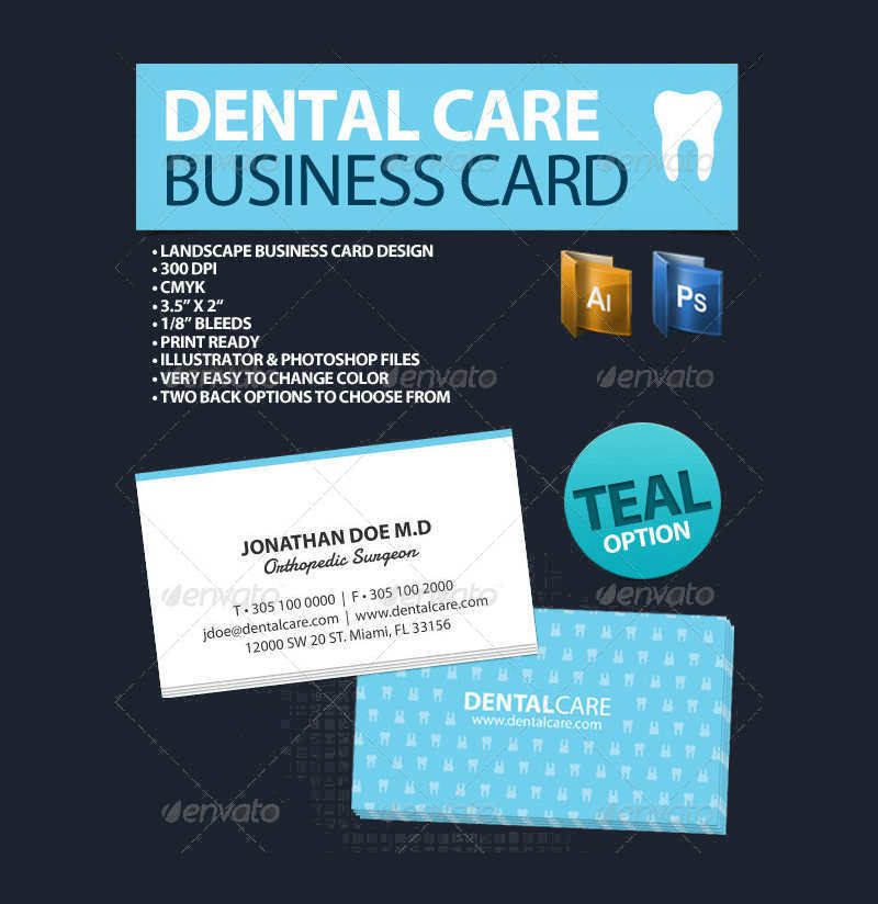 dental business card templates free download