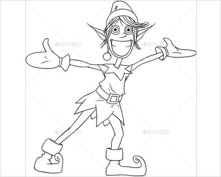premium-christmas-elf-spreading-arms-vector-template