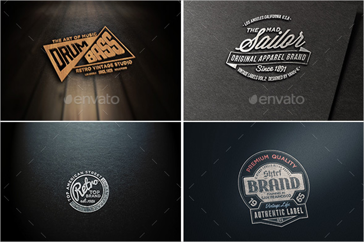 Realistic Logo Mockup Template