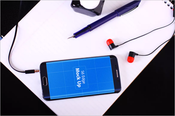 Samsung Galaxy S6 Mobile Mockup Template