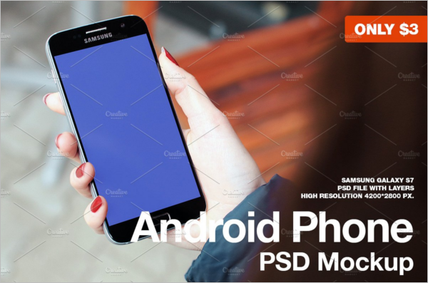 Samsung Galaxy S7 PSD Mockup Design