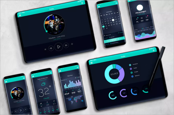 Samsung Mobile Mockup Bundle