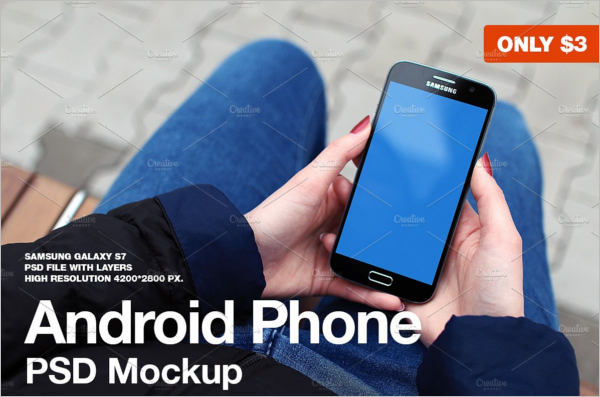 Samsung Mobile Photoshop Mockup Design