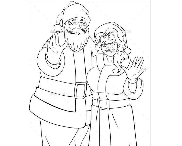 santa-mrs-claus-waving-print-template