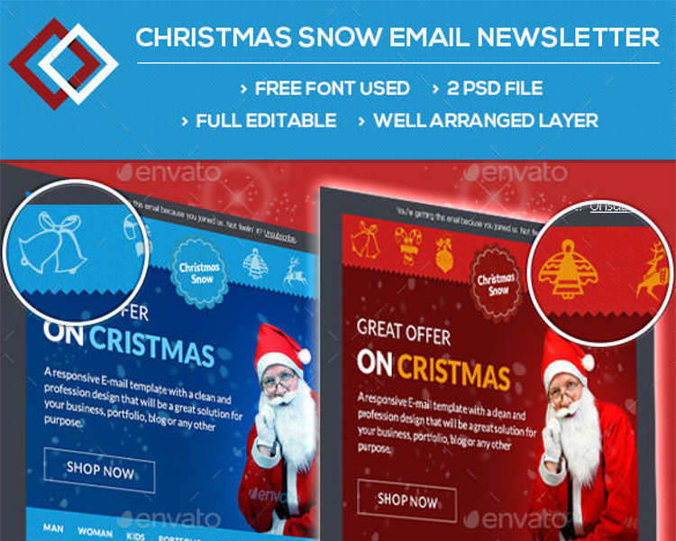 24+ Best Christmas Email Templates - Creativetemplate