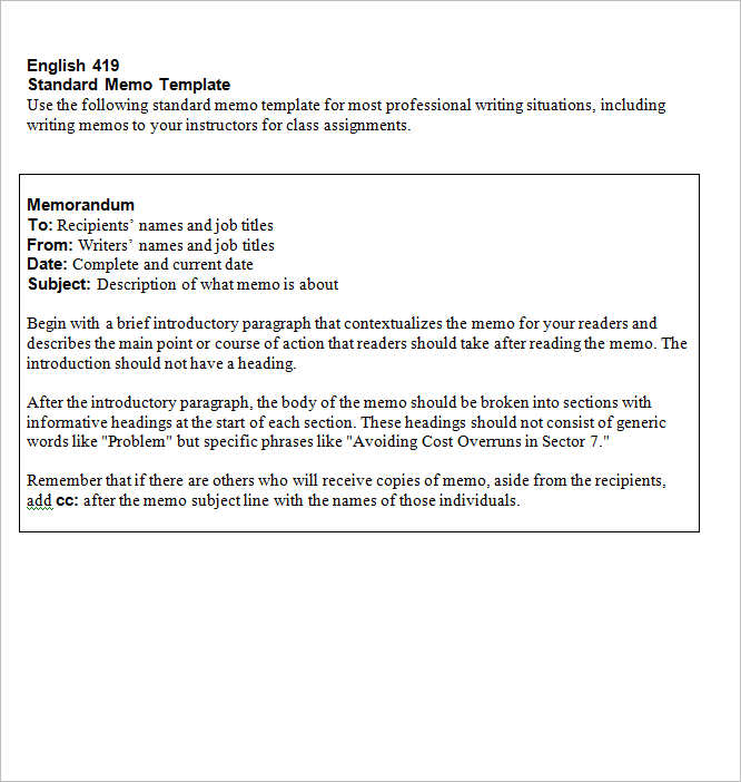 standard-memo-template-form