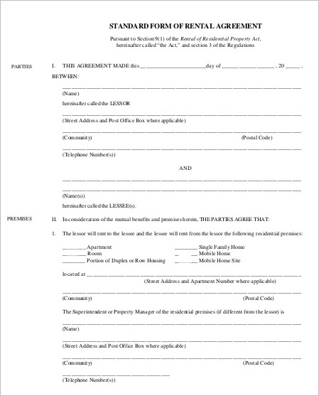 standard-rental-agreement-template-form