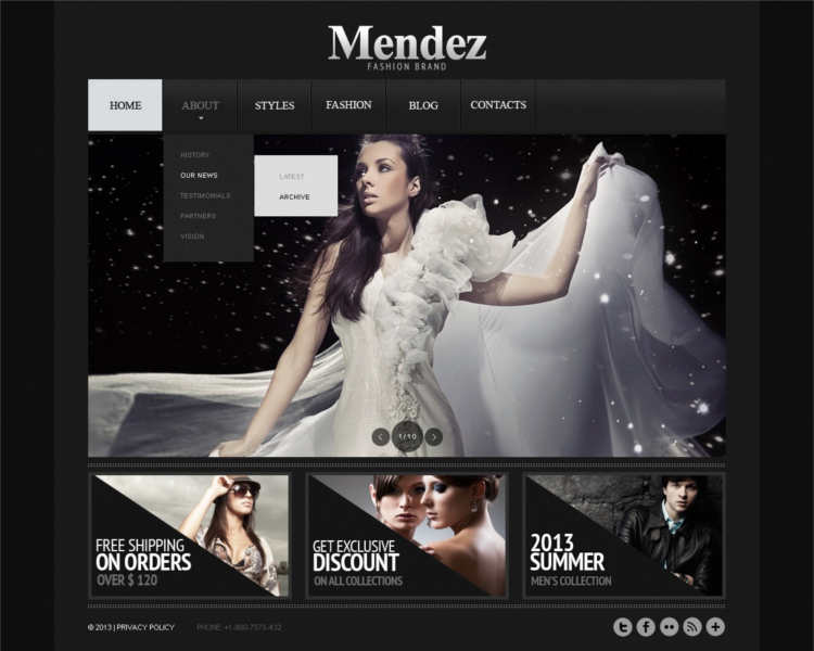 appearel-brand-website-templates