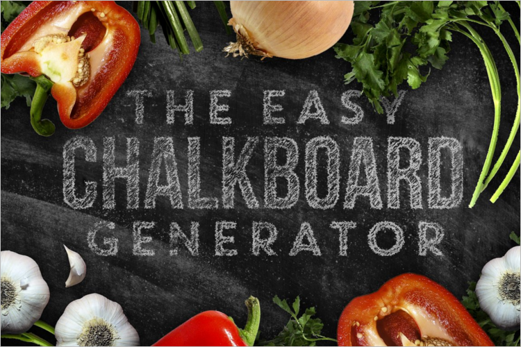 Chalkboard Gnerator Mockup Design
