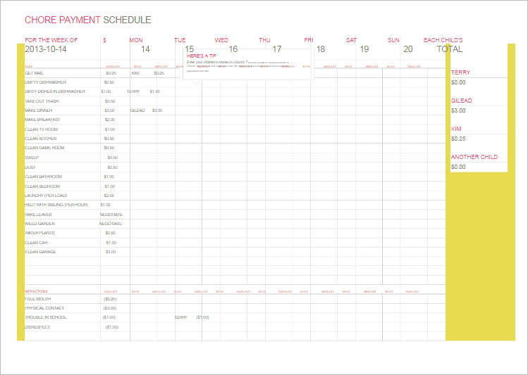 chore-payment-template-pdf-word