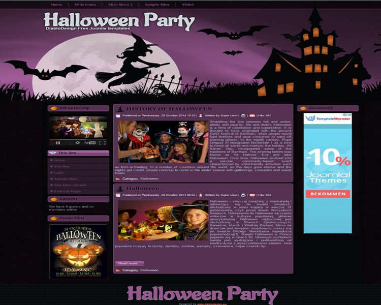 download-halloween-party-joomla-template