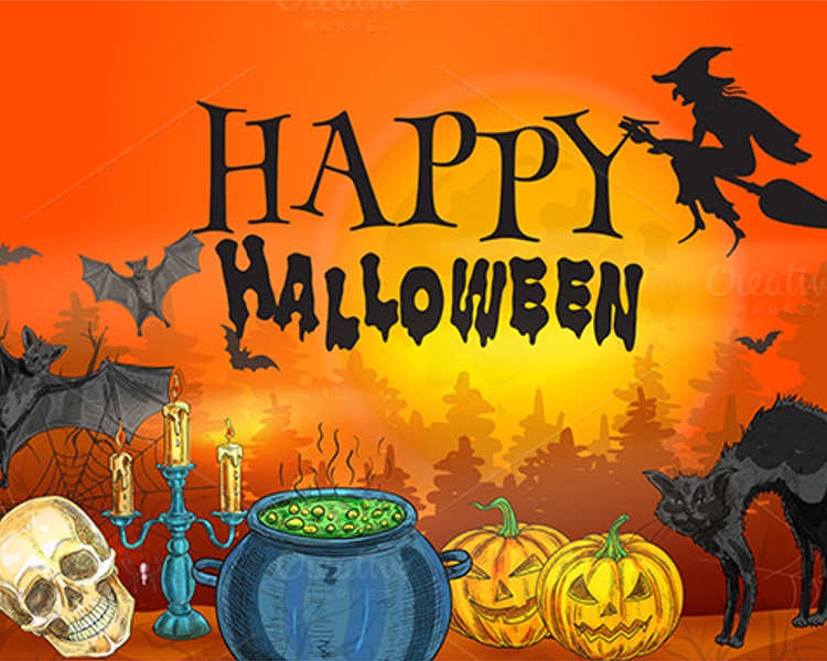 halloween-cartoon-poster-templates