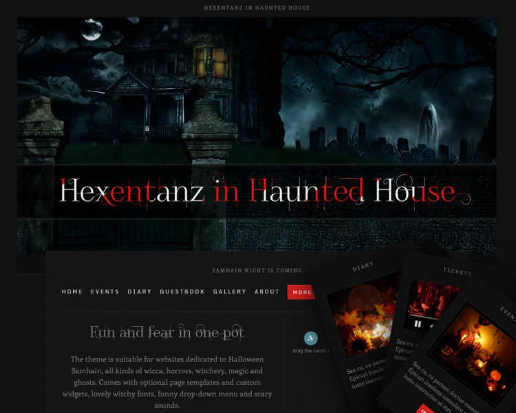 8+ Halloween WordPress Theme Free Website Templates
