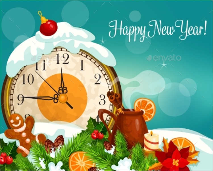 holly-new-year-greeting-card-templates