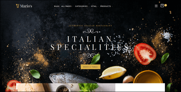 Moderen Restaurant Opencart Theme