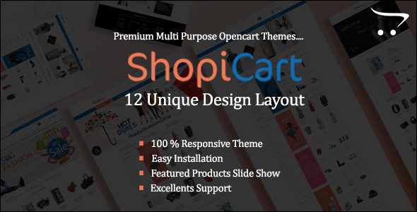 Online Multi Auto parts OpenCart Template