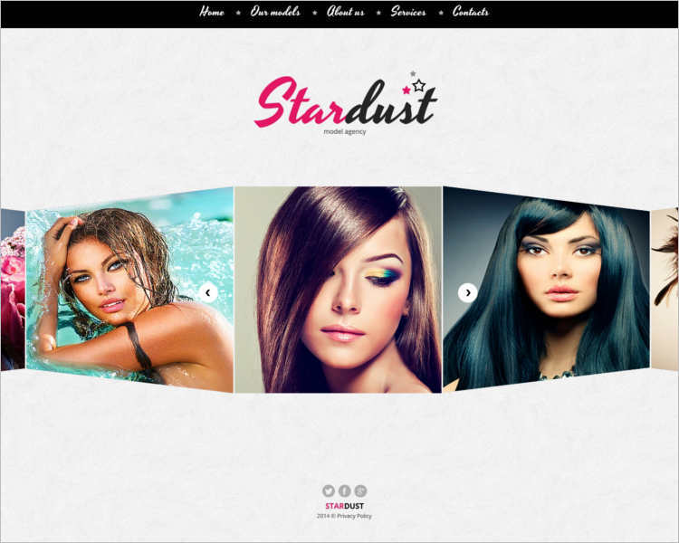 stardust-model-agency-website-templates