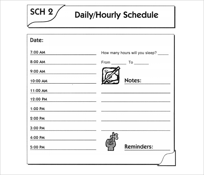 10 Excel Hourly Schedule Template