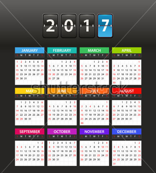 2017 New Calendar Mockups