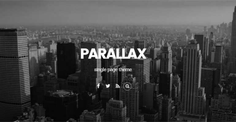 Parallax Scrolling WordPress Themes