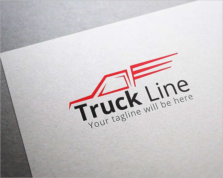 automobile-truck-line-logo-design