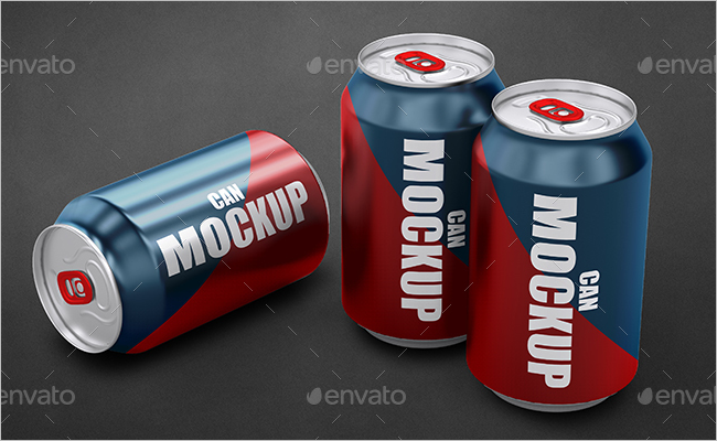 Can Packaging Mockup Design