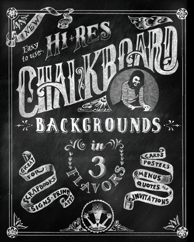 Chalkboard Lettering background design