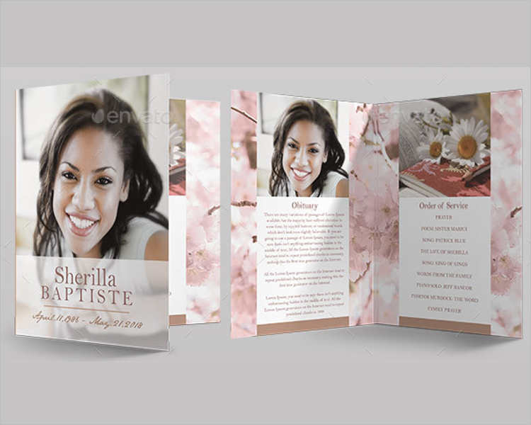 cherry-funeral-program-template