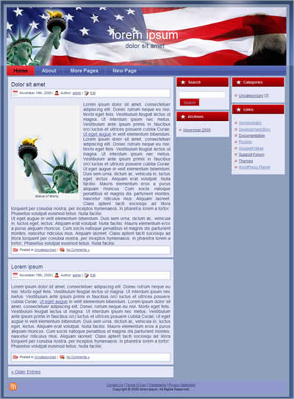Download Patriotic WordPress Themes & Templates