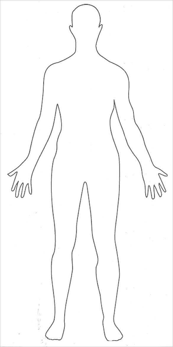 superhero body template