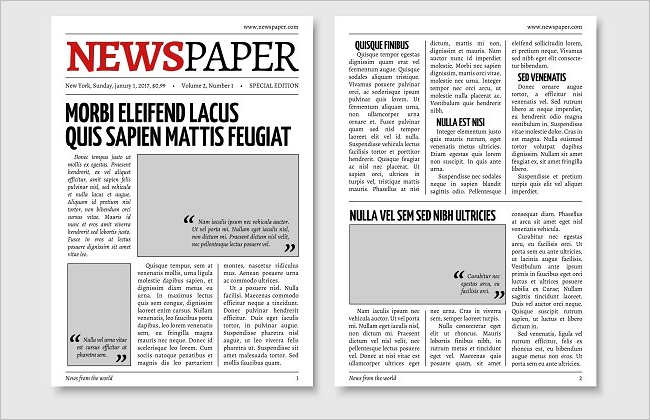 Elegant Newspaper Texture Design