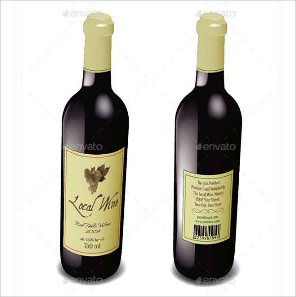 Elegant Wine Bottle Lable