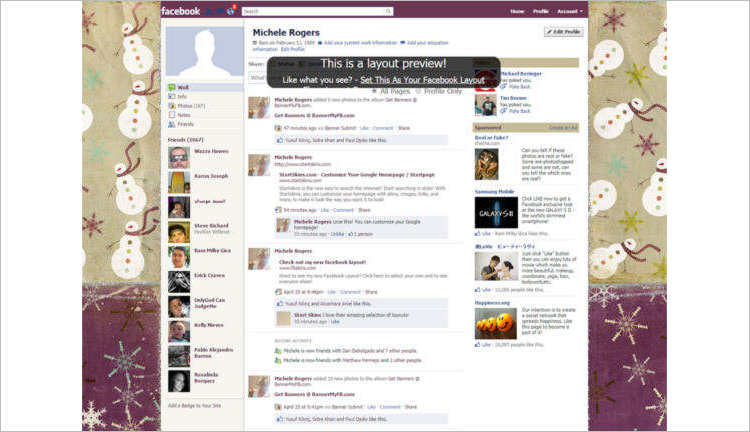 Facebook Snowmen Business Templates