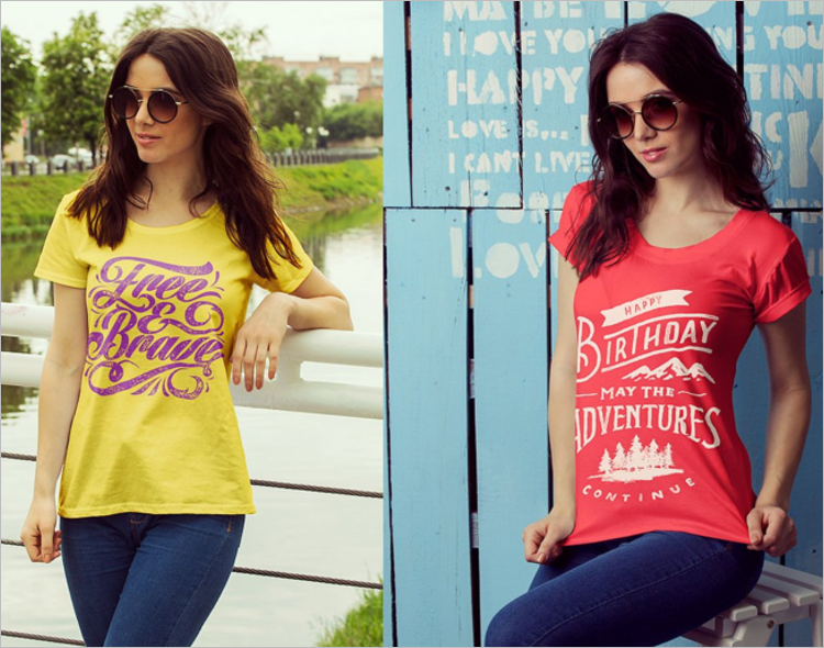 Feale T-Shirt Mockup Design