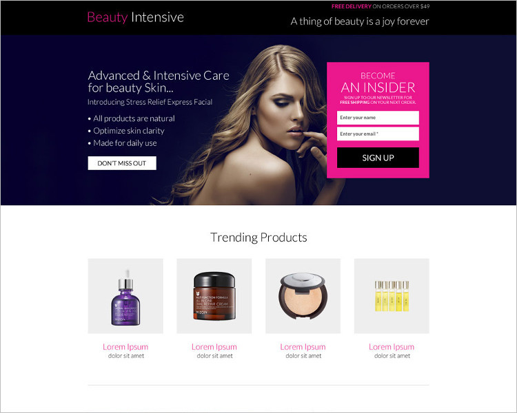 Free Responsive Landing Page Template