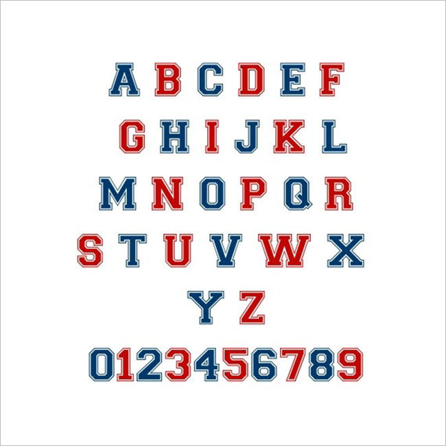 General Varsity font Design