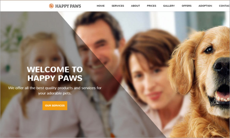 Pet Shop WordPress theme