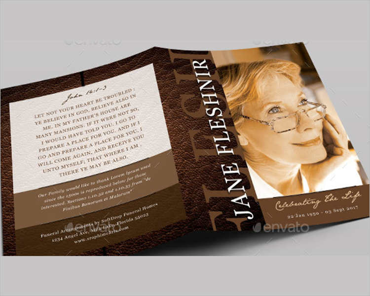 leather-funeral-program-template