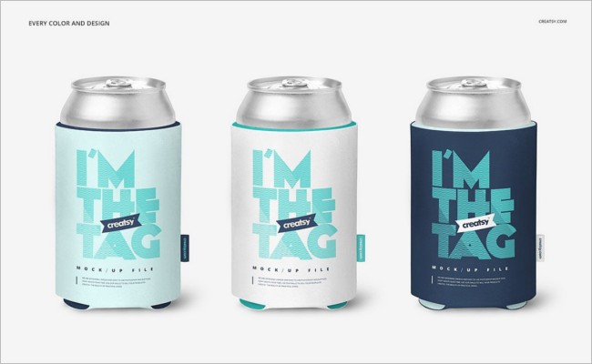Mini Can Mockup Template
