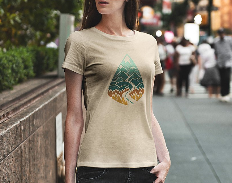 Minialistic T-Shirt Mockup Design