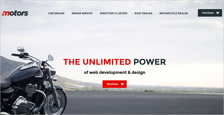 Motorcycle Dealership WordPress Theme
