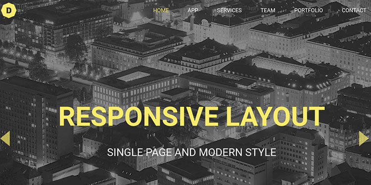 One Page Business MODX Theme Templates