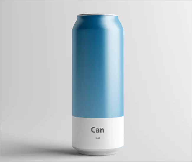 Printable Can Mockup Design